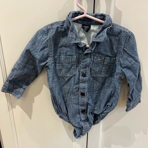 GAP Blue Denim Bodysuit for Kids